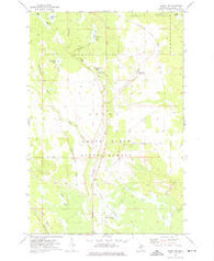Seney NW Michigan Historical topographic map, 1:24000 scale, 7.5 X 7.5 Minute, Year 1972