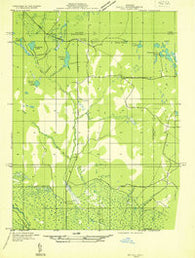 Seney NW Michigan Historical topographic map, 1:31680 scale, 7.5 X 7.5 Minute, Year 1931