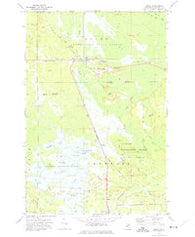 Seney Michigan Historical topographic map, 1:24000 scale, 7.5 X 7.5 Minute, Year 1972
