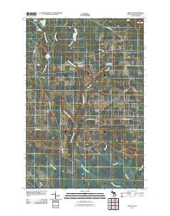 Seney NW Michigan Historical topographic map, 1:24000 scale, 7.5 X 7.5 Minute, Year 2011