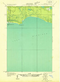 Seul Choix Point NE Michigan Historical topographic map, 1:31680 scale, 7.5 X 7.5 Minute, Year 1931