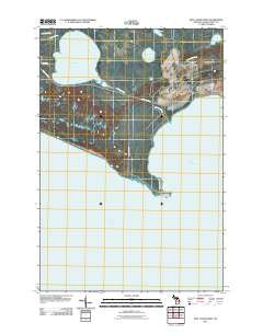 Seul Choix Point Michigan Historical topographic map, 1:24000 scale, 7.5 X 7.5 Minute, Year 2011