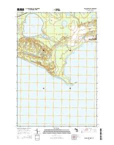 Seul Choix Point Michigan Historical topographic map, 1:24000 scale, 7.5 X 7.5 Minute, Year 2014