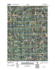 Shabbona Michigan Historical topographic map, 1:24000 scale, 7.5 X 7.5 Minute, Year 2011