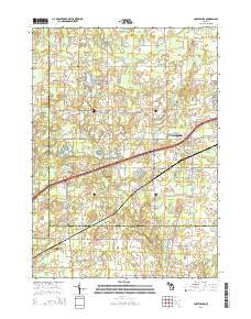 Shaftsburg Michigan Historical topographic map, 1:24000 scale, 7.5 X 7.5 Minute, Year 2014