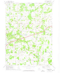 Shaftsburg Michigan Historical topographic map, 1:24000 scale, 7.5 X 7.5 Minute, Year 1972