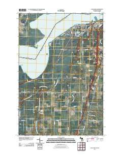 Shallows Michigan Historical topographic map, 1:24000 scale, 7.5 X 7.5 Minute, Year 2011