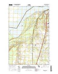Shallows Michigan Current topographic map, 1:24000 scale, 7.5 X 7.5 Minute, Year 2017