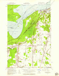 Shallows Michigan Historical topographic map, 1:24000 scale, 7.5 X 7.5 Minute, Year 1951