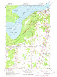 Shallows Michigan Historical topographic map, 1:24000 scale, 7.5 X 7.5 Minute, Year 1951