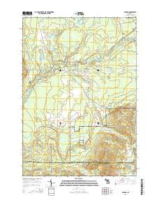 Sharon Michigan Historical topographic map, 1:24000 scale, 7.5 X 7.5 Minute, Year 2014