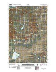 Sheephead Lake Michigan Historical topographic map, 1:24000 scale, 7.5 X 7.5 Minute, Year 2011