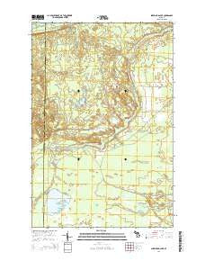 Sheephead Lake Michigan Historical topographic map, 1:24000 scale, 7.5 X 7.5 Minute, Year 2014