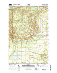 Sheephead Lake Michigan Current topographic map, 1:24000 scale, 7.5 X 7.5 Minute, Year 2017