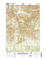 Shelby Michigan Current topographic map, 1:24000 scale, 7.5 X 7.5 Minute, Year 2017