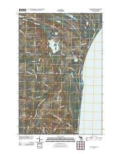 Shelldrake Michigan Historical topographic map, 1:24000 scale, 7.5 X 7.5 Minute, Year 2011