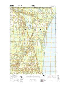 Shelldrake Michigan Historical topographic map, 1:24000 scale, 7.5 X 7.5 Minute, Year 2014