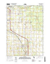 Shepherd Michigan Current topographic map, 1:24000 scale, 7.5 X 7.5 Minute, Year 2016