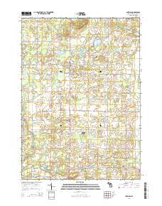 Sheridan Michigan Historical topographic map, 1:24000 scale, 7.5 X 7.5 Minute, Year 2014