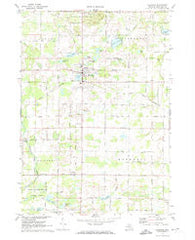 Sheridan Michigan Historical topographic map, 1:24000 scale, 7.5 X 7.5 Minute, Year 1972