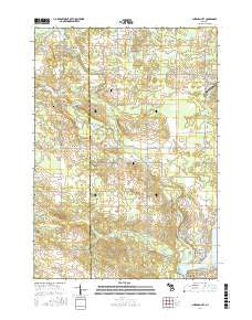 Sherman City Michigan Current topographic map, 1:24000 scale, 7.5 X 7.5 Minute, Year 2017