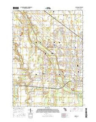 Shields Michigan Current topographic map, 1:24000 scale, 7.5 X 7.5 Minute, Year 2016