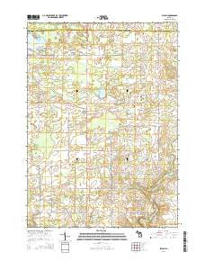 Shiloh Michigan Historical topographic map, 1:24000 scale, 7.5 X 7.5 Minute, Year 2014