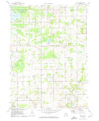 Shiloh Michigan Historical topographic map, 1:24000 scale, 7.5 X 7.5 Minute, Year 1972