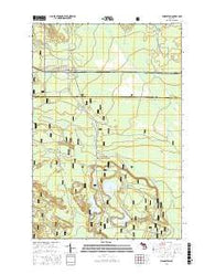 Shingleton Michigan Current topographic map, 1:24000 scale, 7.5 X 7.5 Minute, Year 2017