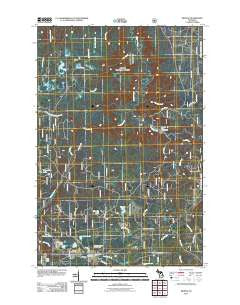 Sidnaw Michigan Historical topographic map, 1:24000 scale, 7.5 X 7.5 Minute, Year 2011