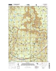 Sidnaw Michigan Historical topographic map, 1:24000 scale, 7.5 X 7.5 Minute, Year 2014