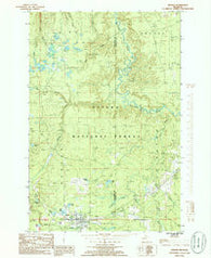 Sidnaw Michigan Historical topographic map, 1:24000 scale, 7.5 X 7.5 Minute, Year 1985