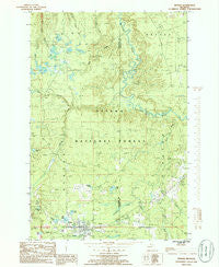 Sidnaw Michigan Historical topographic map, 1:24000 scale, 7.5 X 7.5 Minute, Year 1985