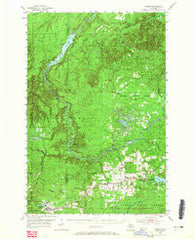 Sidnaw Michigan Historical topographic map, 1:62500 scale, 15 X 15 Minute, Year 1954