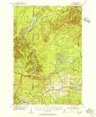 Sidnaw Michigan Historical topographic map, 1:62500 scale, 15 X 15 Minute, Year 1954