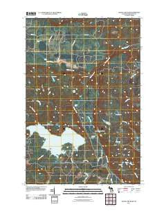 Silver Lake Basin Michigan Historical topographic map, 1:24000 scale, 7.5 X 7.5 Minute, Year 2011