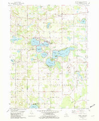 Sister Lakes Michigan Historical topographic map, 1:24000 scale, 7.5 X 7.5 Minute, Year 1981