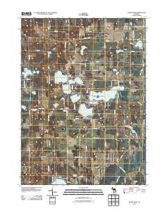 Sister Lakes Michigan Historical topographic map, 1:24000 scale, 7.5 X 7.5 Minute, Year 2011