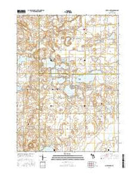 Sister Lakes Michigan Current topographic map, 1:24000 scale, 7.5 X 7.5 Minute, Year 2017