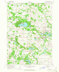 Six Lakes Michigan Historical topographic map, 1:24000 scale, 7.5 X 7.5 Minute, Year 1964