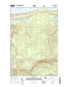 Skandia Michigan Historical topographic map, 1:24000 scale, 7.5 X 7.5 Minute, Year 2014
