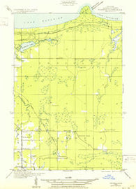 Skandia NW Michigan Historical topographic map, 1:31680 scale, 7.5 X 7.5 Minute, Year 1950