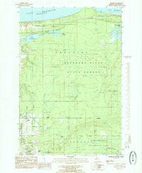 Skandia Michigan Historical topographic map, 1:24000 scale, 7.5 X 7.5 Minute, Year 1985