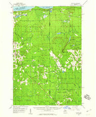 Skandia Michigan Historical topographic map, 1:62500 scale, 15 X 15 Minute, Year 1958