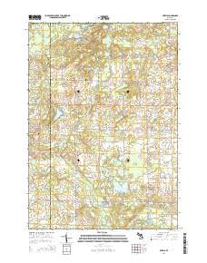 Skeels Michigan Historical topographic map, 1:24000 scale, 7.5 X 7.5 Minute, Year 2014