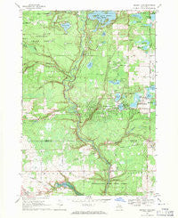 Skidway Lake Michigan Historical topographic map, 1:24000 scale, 7.5 X 7.5 Minute, Year 1968