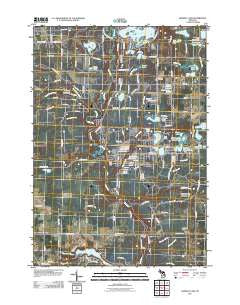 Skidway Lake Michigan Historical topographic map, 1:24000 scale, 7.5 X 7.5 Minute, Year 2011