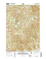 Slaybaugh Corner Michigan Current topographic map, 1:24000 scale, 7.5 X 7.5 Minute, Year 2017