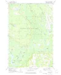 Smith Lake Michigan Historical topographic map, 1:24000 scale, 7.5 X 7.5 Minute, Year 1972