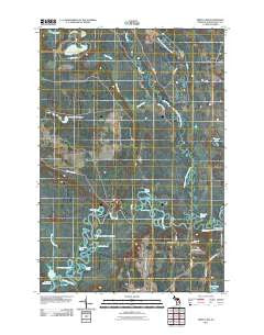 Smith Lake Michigan Historical topographic map, 1:24000 scale, 7.5 X 7.5 Minute, Year 2011